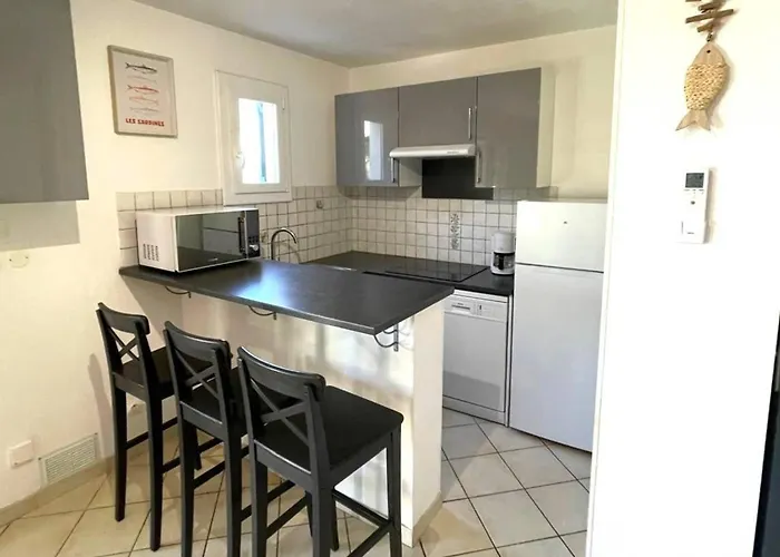 T3 Climatisee Pour 6 Avec Piscine Et Parking Au Cap D'agde - Fr-1-607-239 * Agde