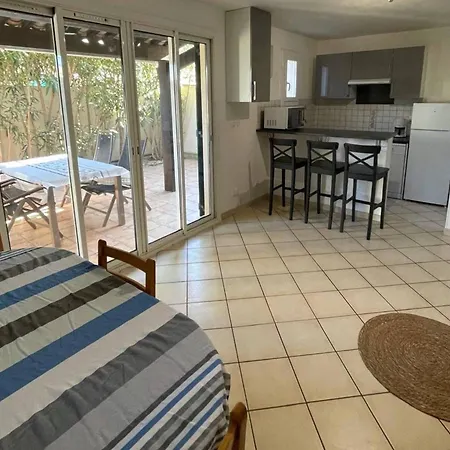 T3 Climatisee Pour 6 Avec Piscine Et Parking Au Cap D'agde - Fr-1-607-239 בית נופש